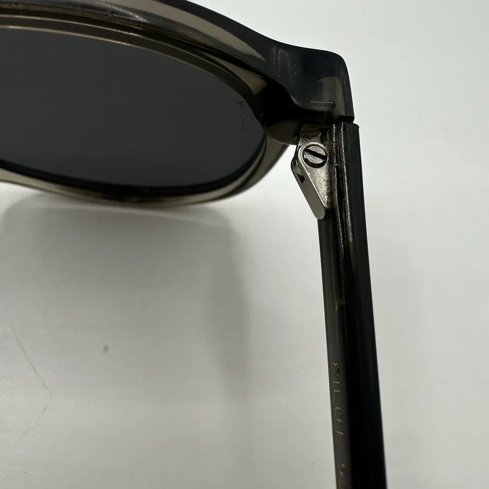 L.G.R Pilot 53-20 Gray Acetate Handmade Designer Italy Men's Designer Sunglasses